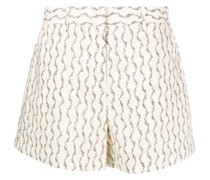 Shorts mit abstraktem Print