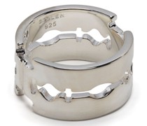 Double Blade Silberring