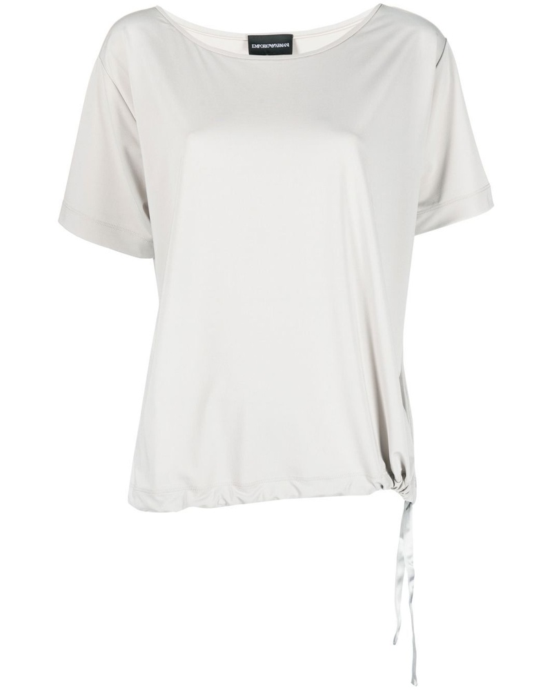Emporio Armani Damen T-Shirt mit Schnürung