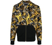 Kapuzenjacke mit Barock-Print