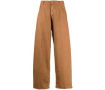 High-Waist-Hose mit weitem Bein