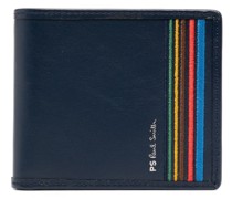 Portemonnaie mit gestreifter Stickerei
