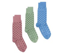 Socken mit Polka Dots (3er-Pack)