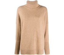 Kaschmirpullover mit Stehkragen
