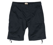 drawstring cotton-blend bermuda shorts