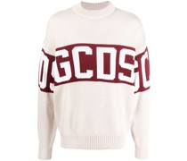 Gerippter Intarsien-Pullover