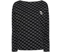 K/Ikonik Sweatshirt mit Monogramm-Print