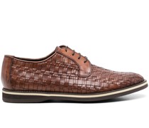 Oxford-Schuhe mit Webmuster