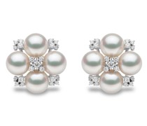 18kt Raindrop Weißgoldohrringe