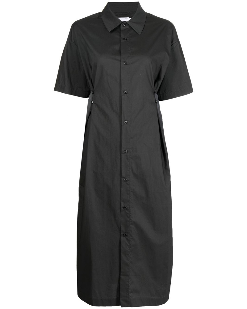 Izzue Damen Hemdkleid mit kurzen Ärmeln