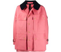 Leichte Jacke mit Kontrastkragen