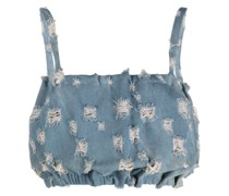 TU LIZE' Cropped-Oberteil aus Denim