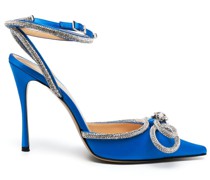 Satin-Pumps mit doppelter Schleife 110mm