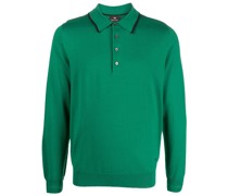 Merino-Poloshirt mit Logo-Stickerei