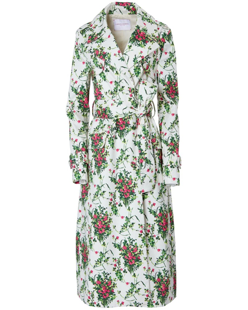 Carolina Herrera New York Damen Trenchcoat mit Print