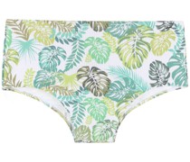 Badehose mit Blatt-Print