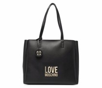 Schultertasche mit Logo-Schild