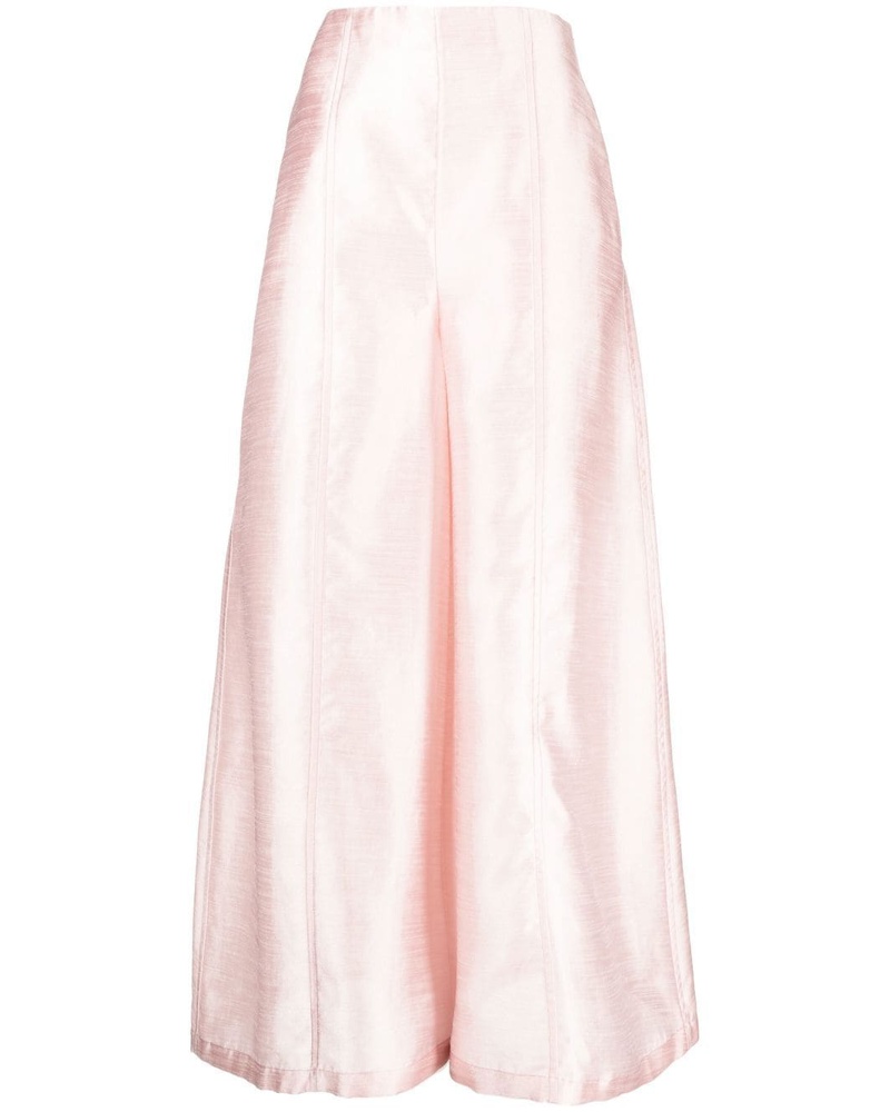 SHATHA ESSA Damen Weite High-Waist-Hose