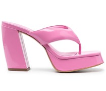 Sandalen mit glänzendem Finish