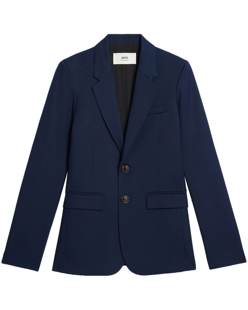 Ami Damen Blazer mit V-Ausschnitt