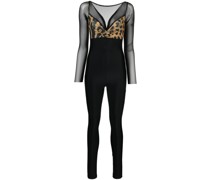 Jumpsuit mit Leoparden-Print