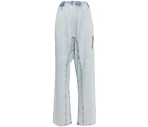 wide-leg organic cotton jeans