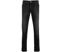 Ausgeblichene Slim-Fit-Jeans