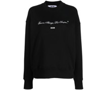Sweatshirt mit Slogan-Print