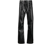 Schmale Hose aus Faux-Leder