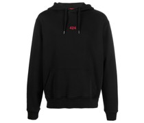 Hoodie mit Logo-Stickerei