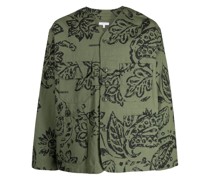 Ripstop-Hemdjacke mit Blumen-Print