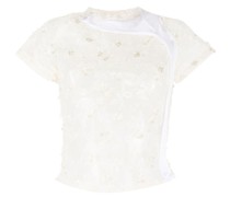 T-Shirt mit Spitzenstickerei