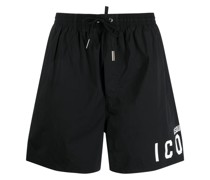 Badeshorts mit Logo-Print