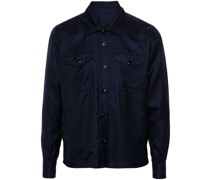 cashmere-blend shirt jacket