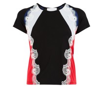 T-Shirt in Colour-Block-Optik