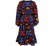 Kleid mit Jacquardmuster
