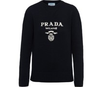 logo-intarsia wool-cashmere Pullover