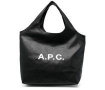 A.P.C. Shopper mit Logo-Print