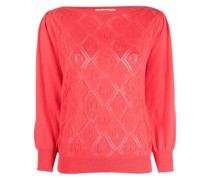 Oberteil mit Rautenstrickmuster