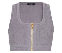 Cropped-Top mit Reißverschluss