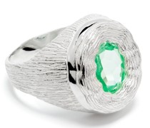 Mirror Ring mit Saphir