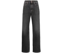 Weite High-Rise-Jeans