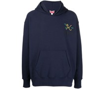 Hoodie mit Logo-Stickerei