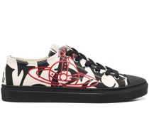 Sneakers mit grafischem Print