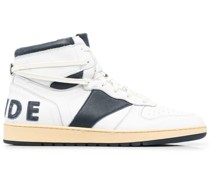 High-Top-Sneakers mit Kontrasteinsätzen