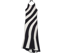 Gestreiftes Neckholder-Kleid