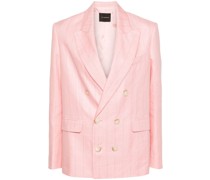 Pixie linen double-breasted blazer