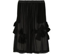 bow-detail midi skirt