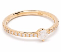18kt Gelbgoldring mit Diamanten