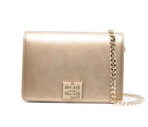 Schultertasche mit Logo-Schild